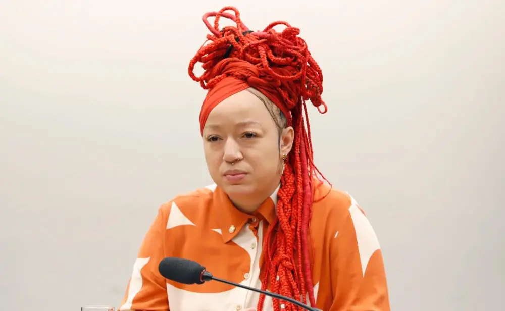 Deputada federal Daiana Santos (PCDOB - RS) em audiência pública sobre Plano Nacional da Juventude Negra Viva