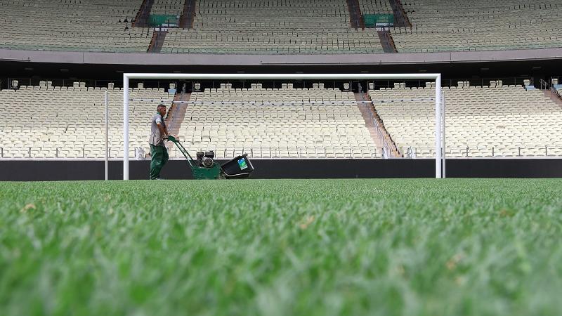 Veja como está o gramado da Arena Castelão para o duelo entre