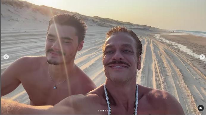 João e Fábio Assunção em Beberibe