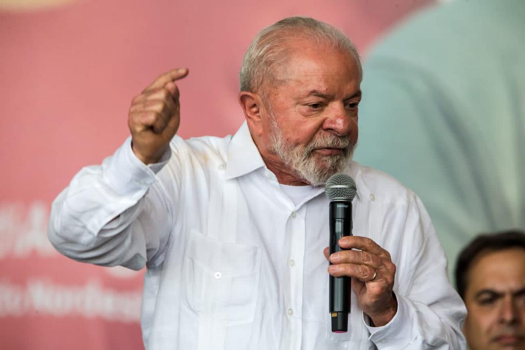 Foto que contém o presidente Luiz Inácio Lula da Silva