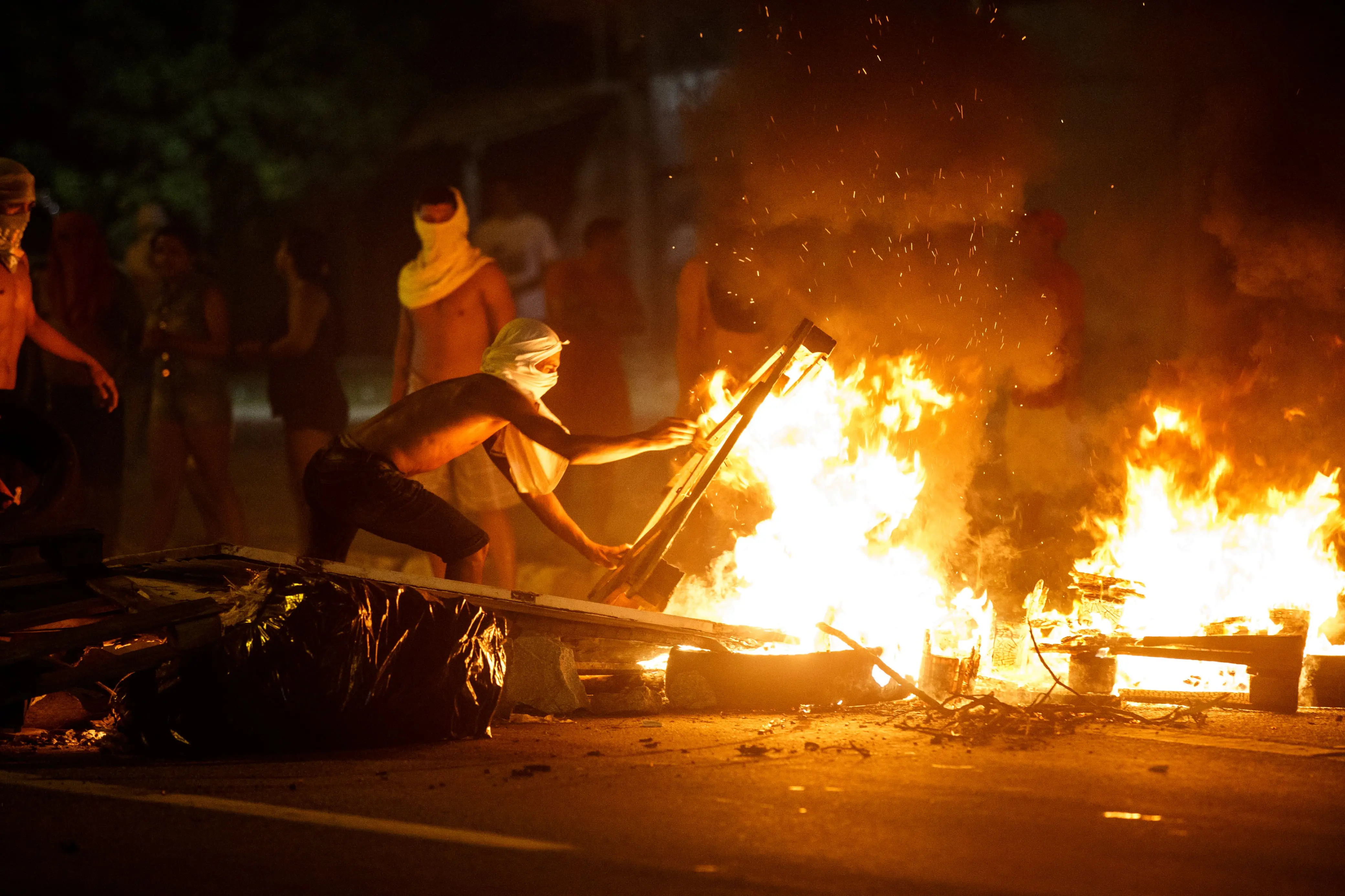 Homem manifestação