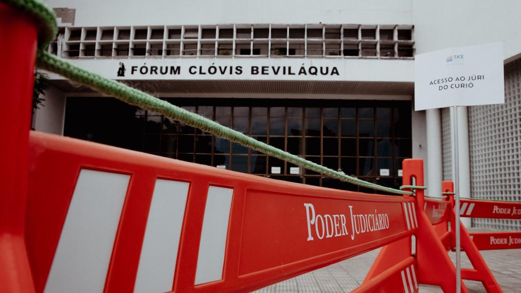 Fachada do Fórum Clóvis Beviláqua onde ocorre o julgamento da Chacina do Curió