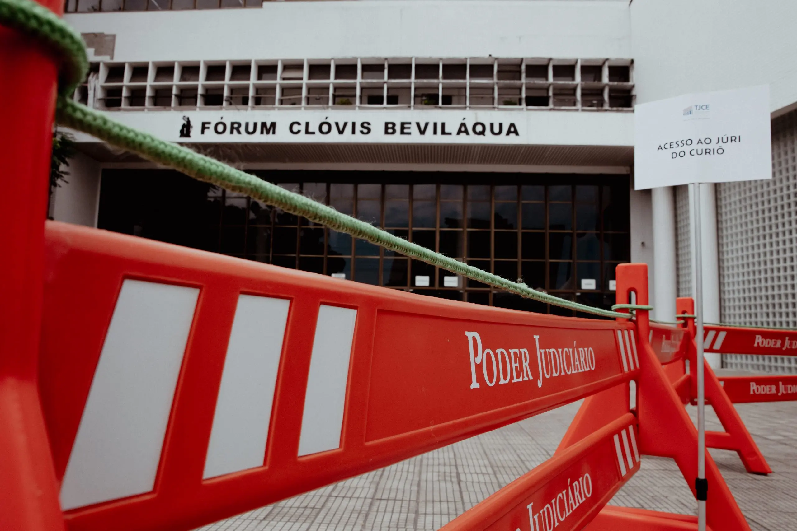 Fachada do Fórum Clóvis Beviláqua onde ocorre o julgamento da Chacina do Curió