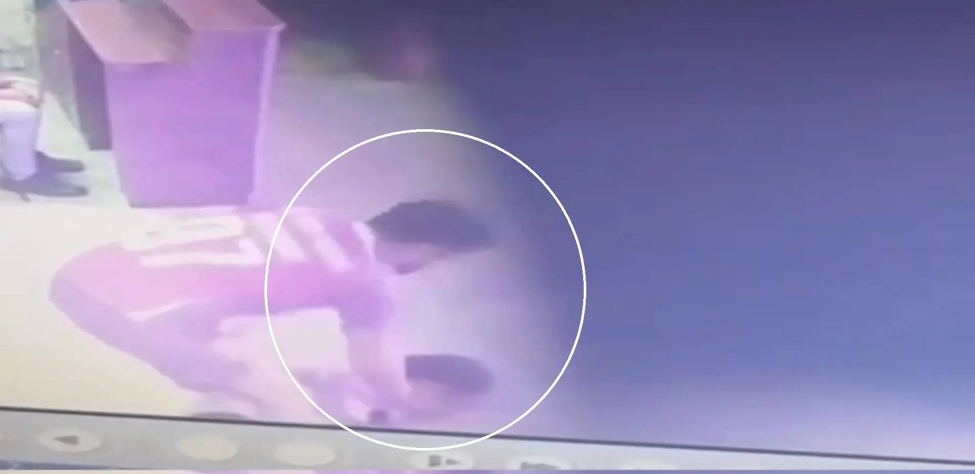 Câmera de segurança registrou ataque contra ator