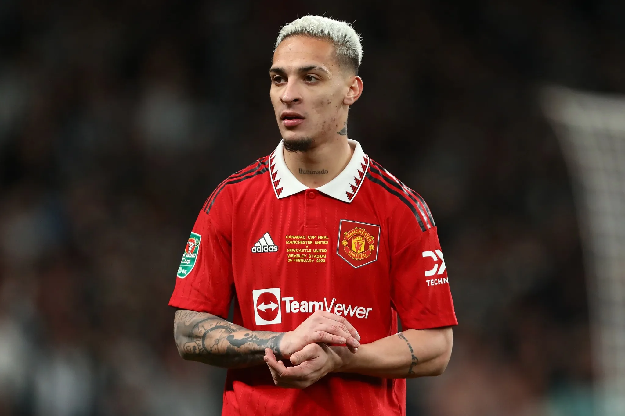 Antony está em sua segunda temporada no Manchester United.