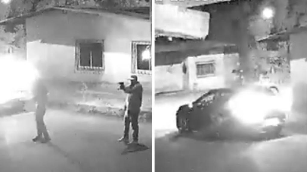 Montagem de fotos mostra ataque a casa por assaltantes