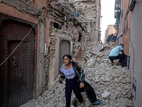 Construções destruídas após terremoto no Marrocos