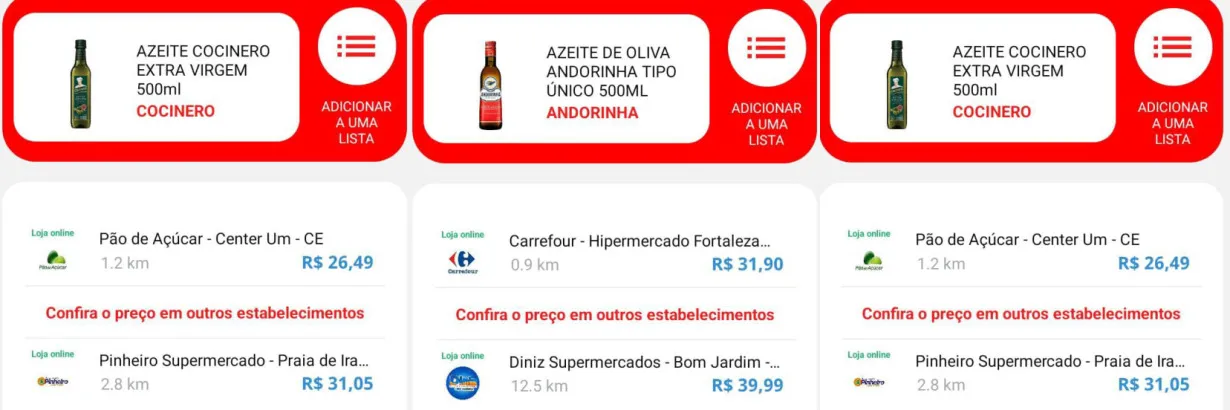 Em pesquisa no aplicativo ClickSuper, que monitora os preços mais baratos, o Diário do Nordeste encontrou valores abaixo de R$ 30 em supermercados de Fortaleza. Contudo, os preços podem chegar aos R$ 40