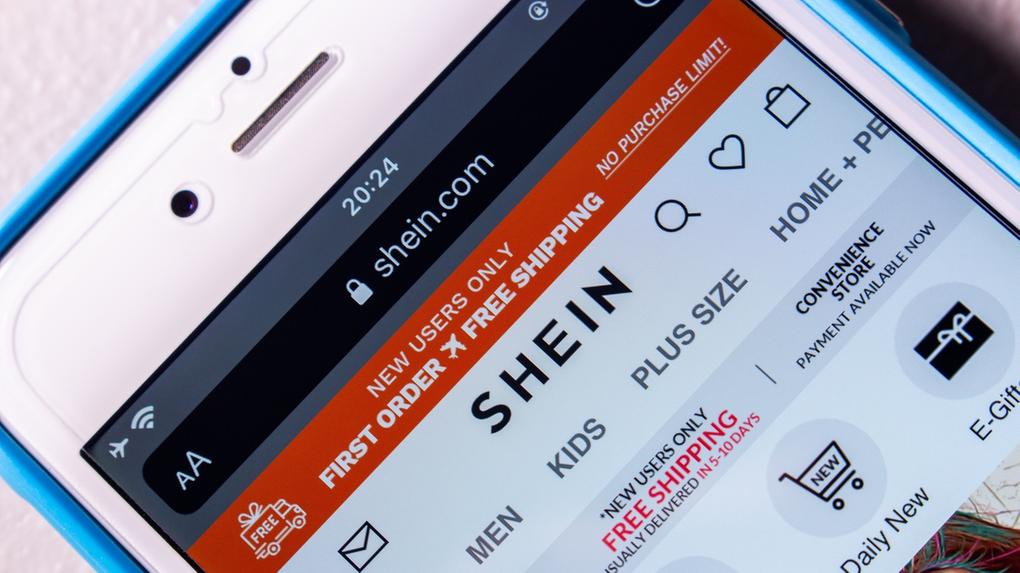celular aberto no site da shein