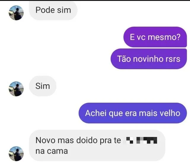 Trecho da conversa entre o policial penal e advogada