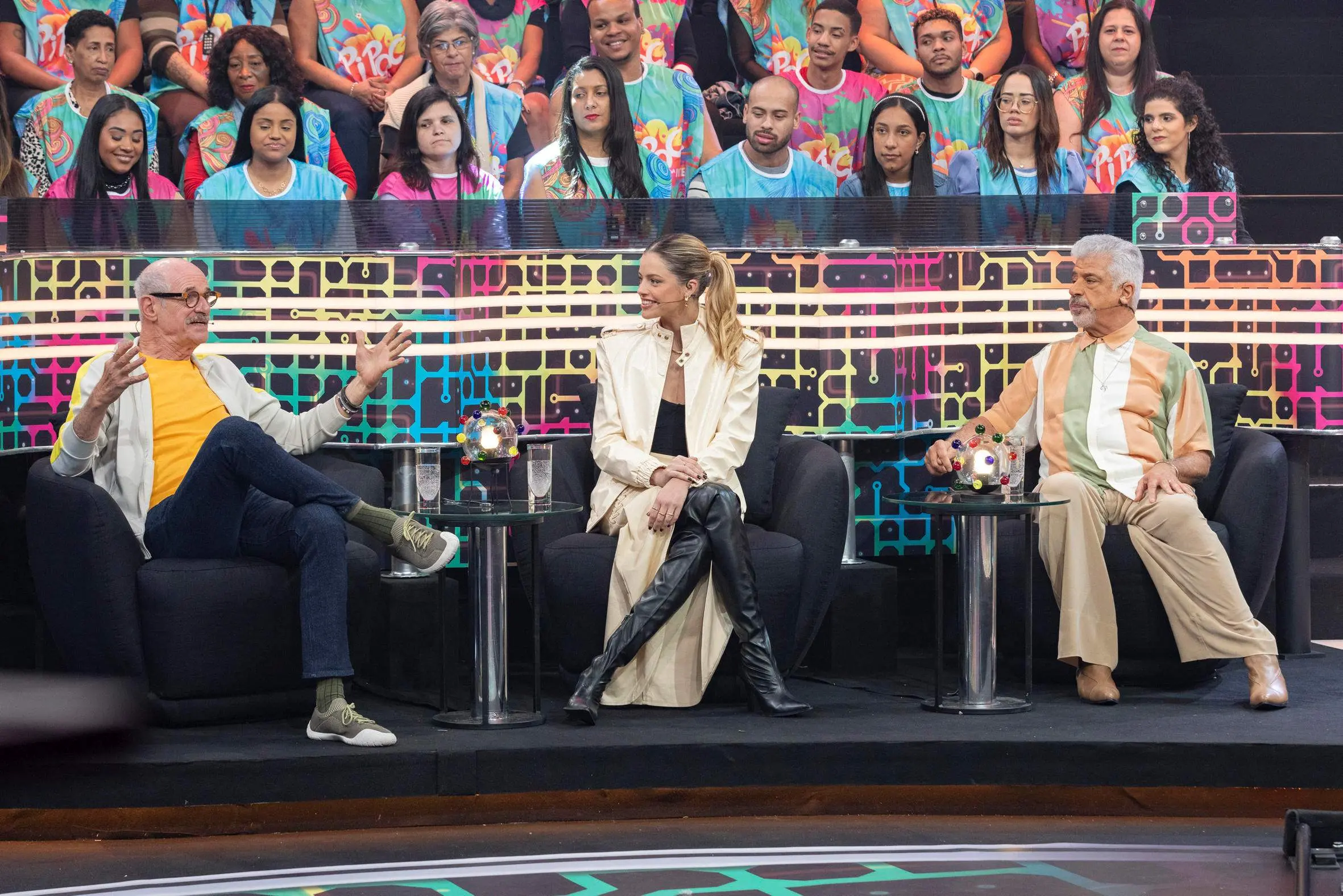 Imagem dos convidados do programa Pipoca da Ivete