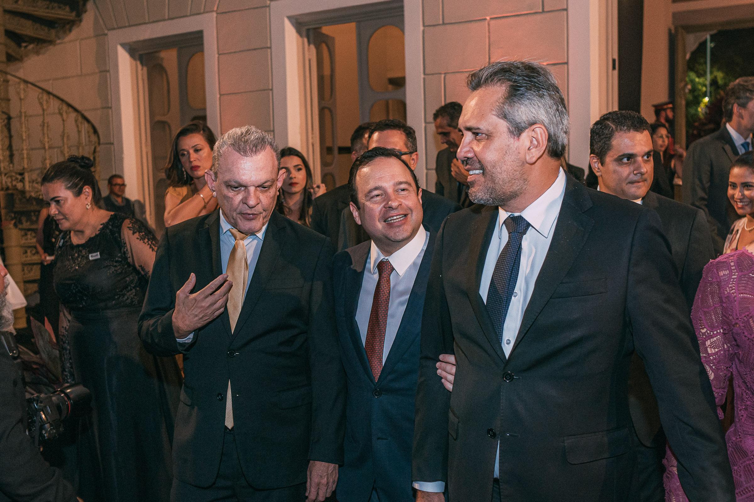 José Sarto, Igor Queiroz Barroso e Elmano de Freitas no Troféu Sereia de Ouro 2023