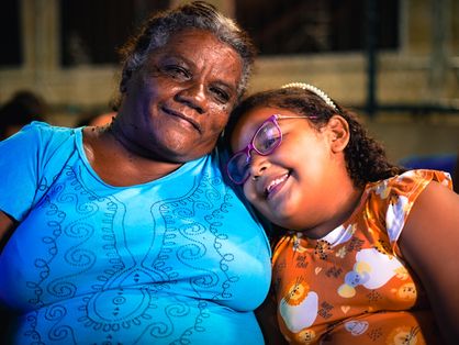 Kauanny Alcântara tem 8 anos e a avó, a dona de casa Expedita Lopes da Silva, de 53 anos, foram ao cinema