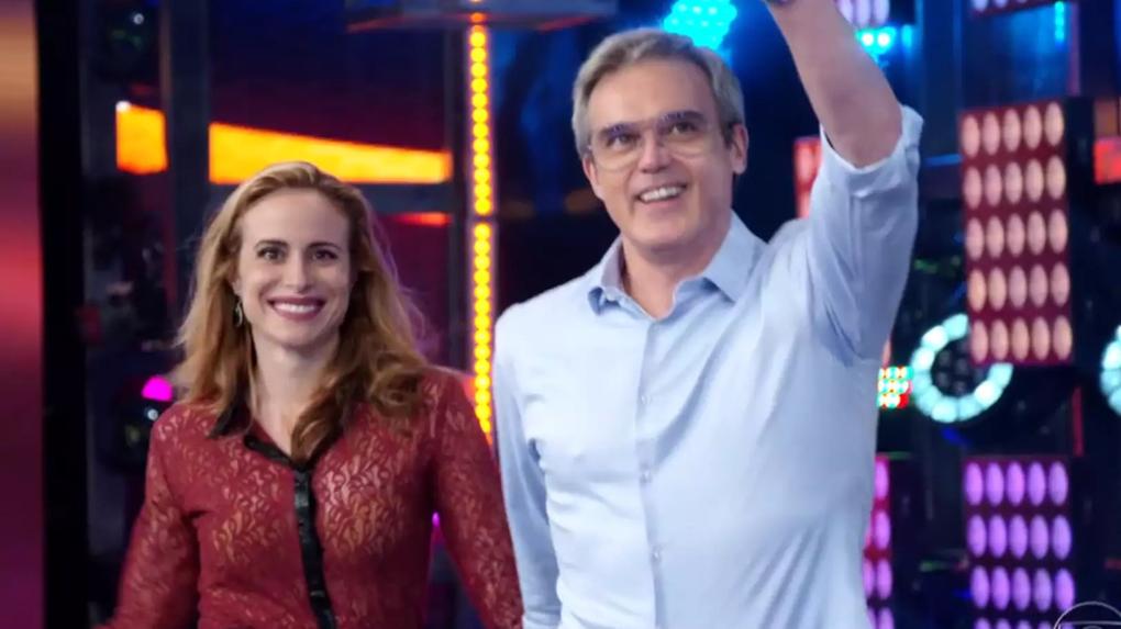 Dalton Vigh e Camila Czerkes em participação no Ding Dong, da TV Globo