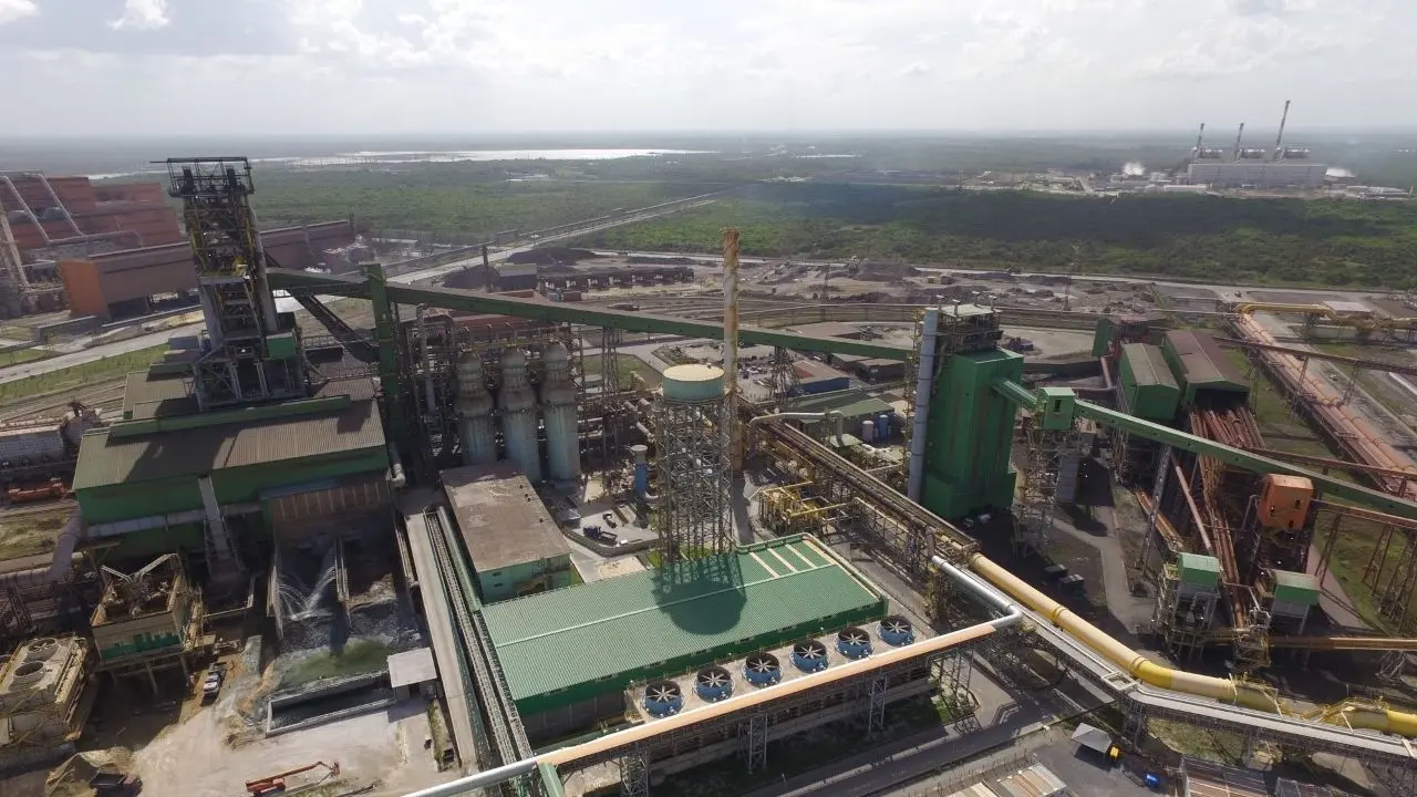 Foto da usina de cima