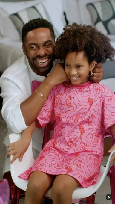 Lázaro Ramos e sua filha