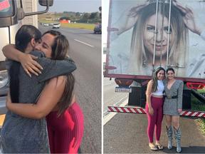 Maraisa abraça fã de Marília Mendonça na estrada