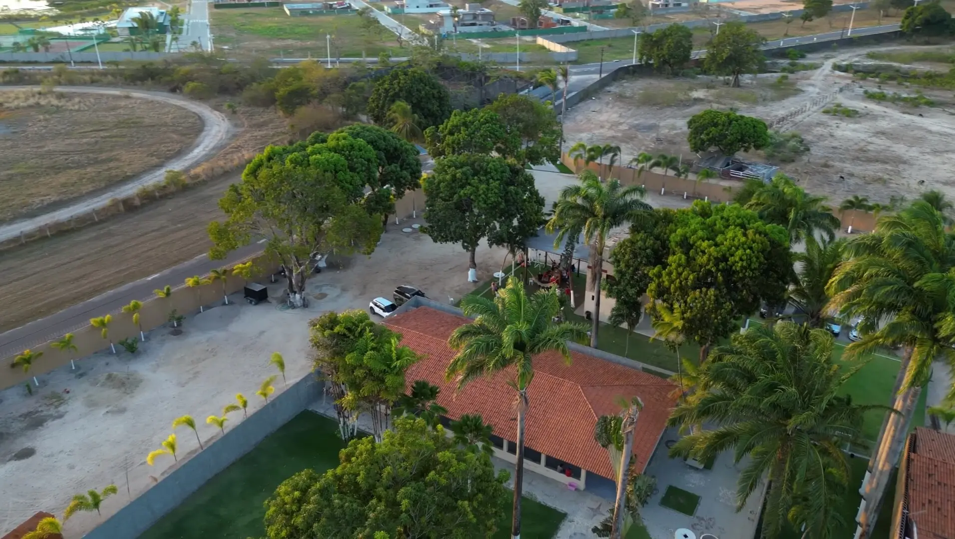 Imagem área de novo local do Forró no Sítio