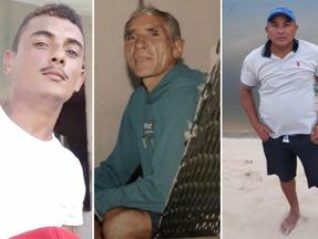 Montagem de fotos mostra os homens desaparecidos