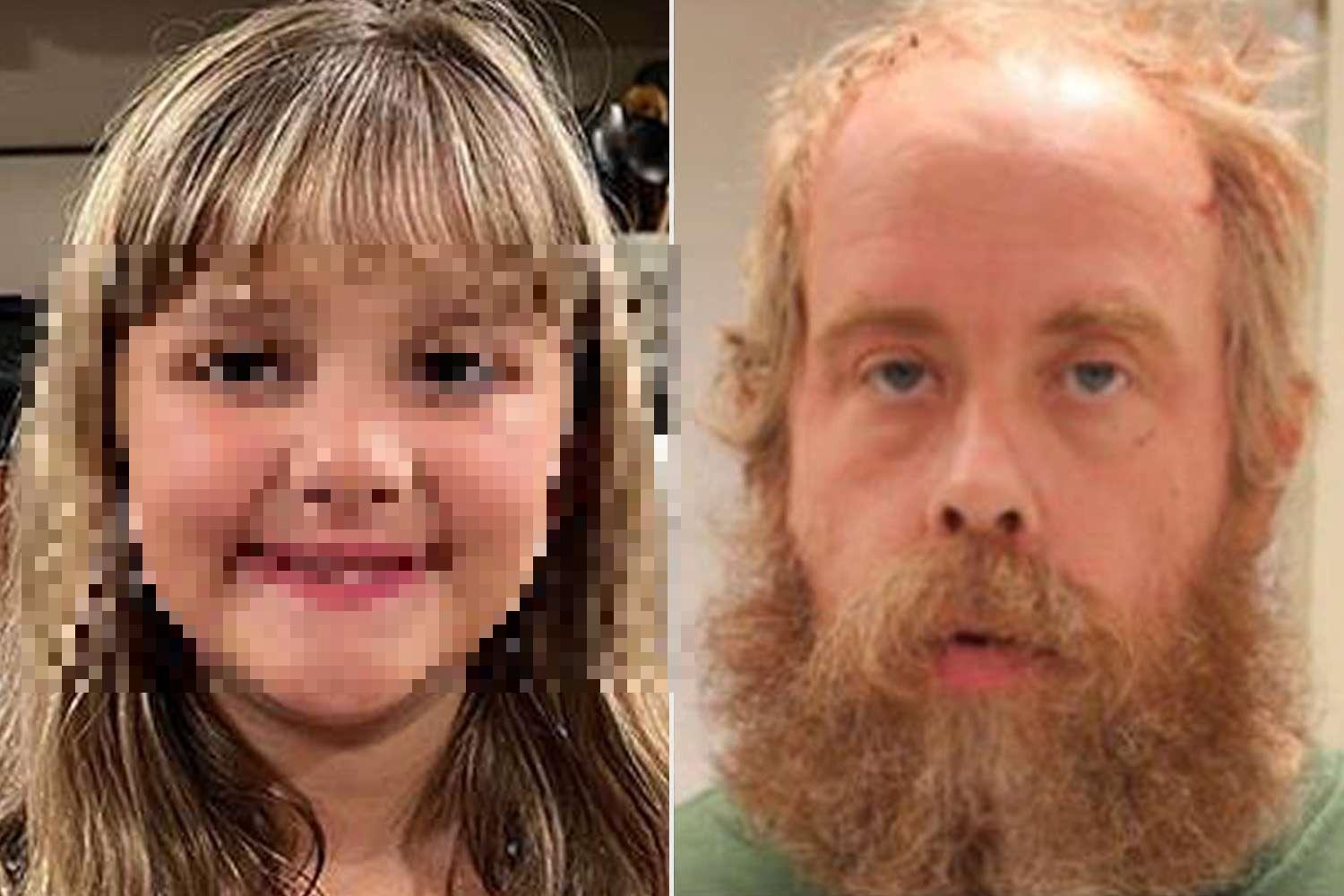 Montagem de fotos entre criança desaparecida e suspeito de sequestro