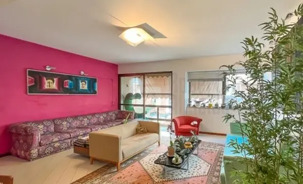 Uma das salas de apartamento