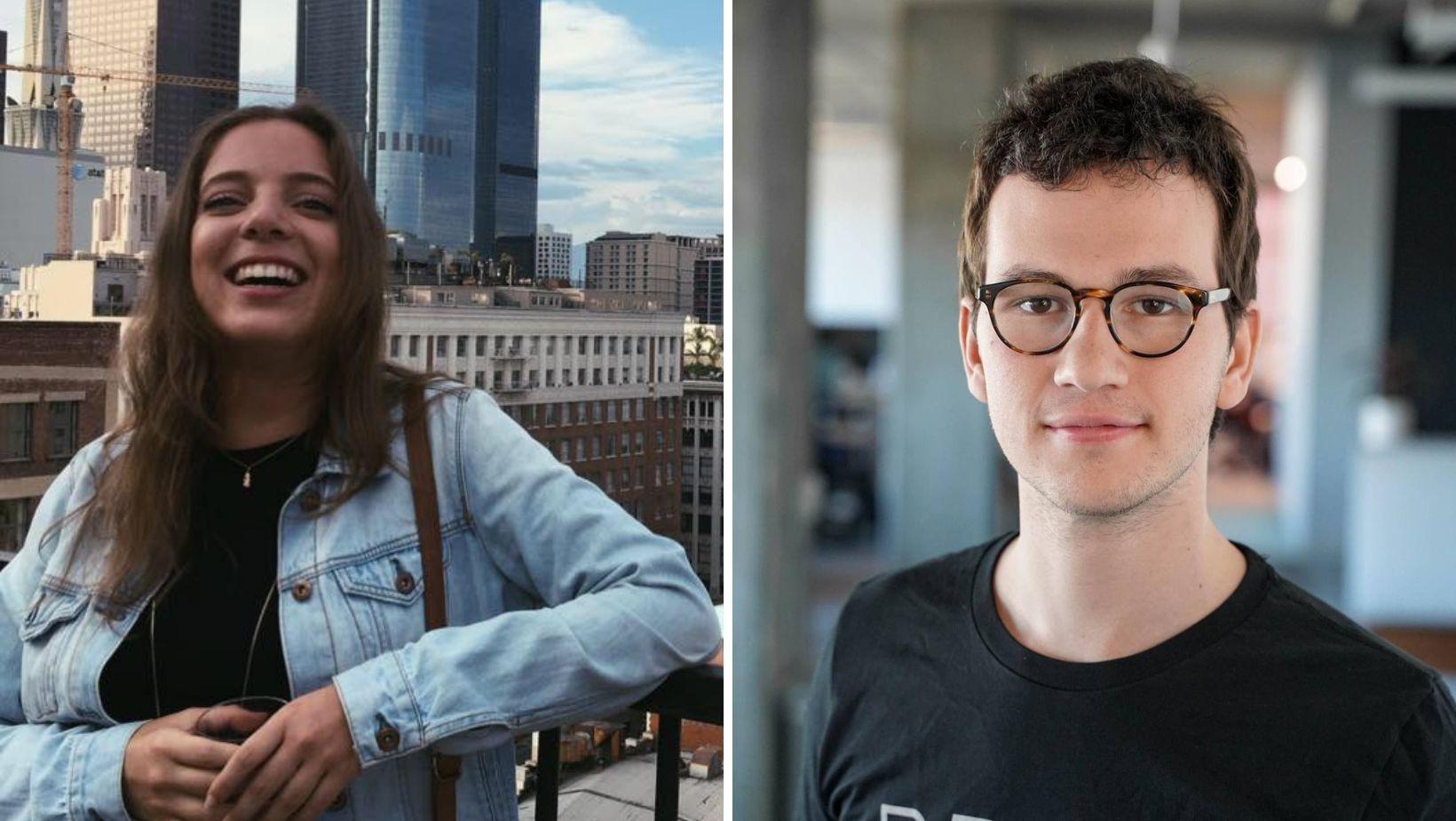 Montagem entre Laura Fiuza e Henrique Dubugras