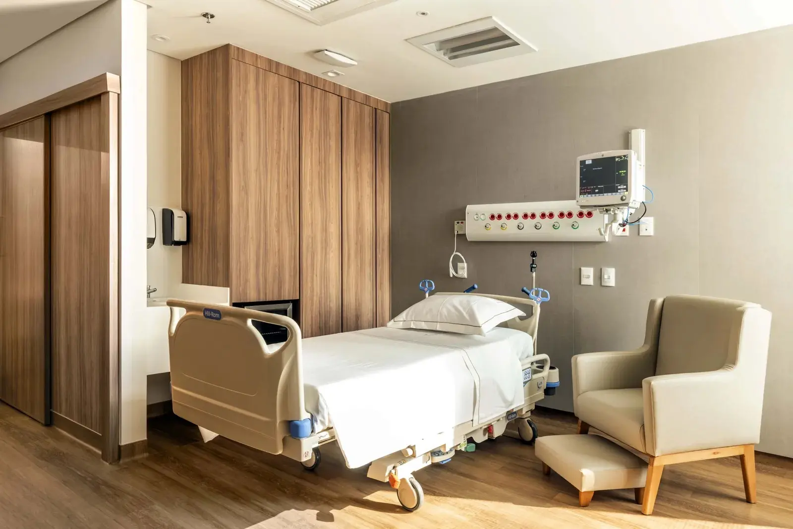 quarto da maternidade São Luiz Star, onde Bruna Biancardi deu à luz a filha de Neymar