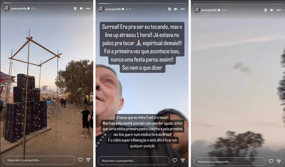 Publicações do pai  do Alok sobre ocorrido em Israel