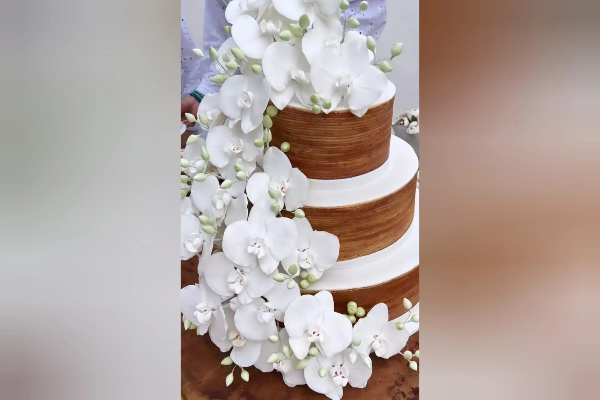 Bolo do casamento Henrique Dubegras e Laura Fiuza