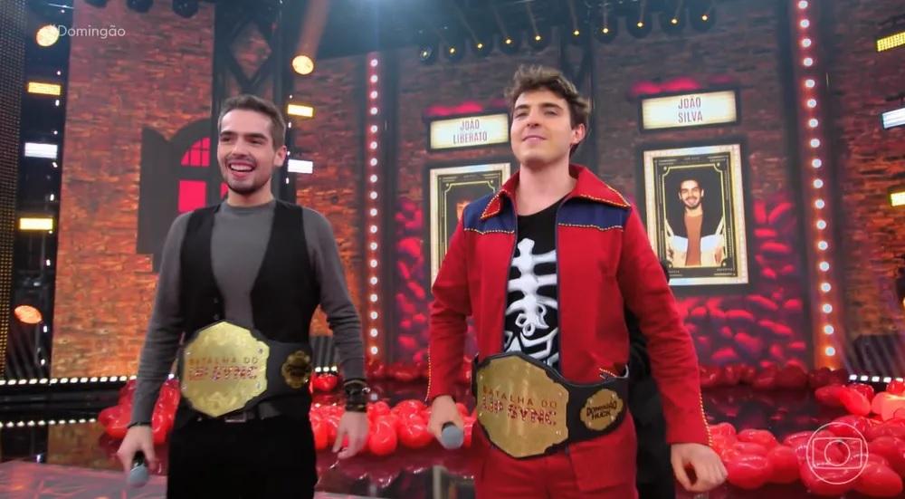 João Silva e João Liberato no 'Domingão do Huck'