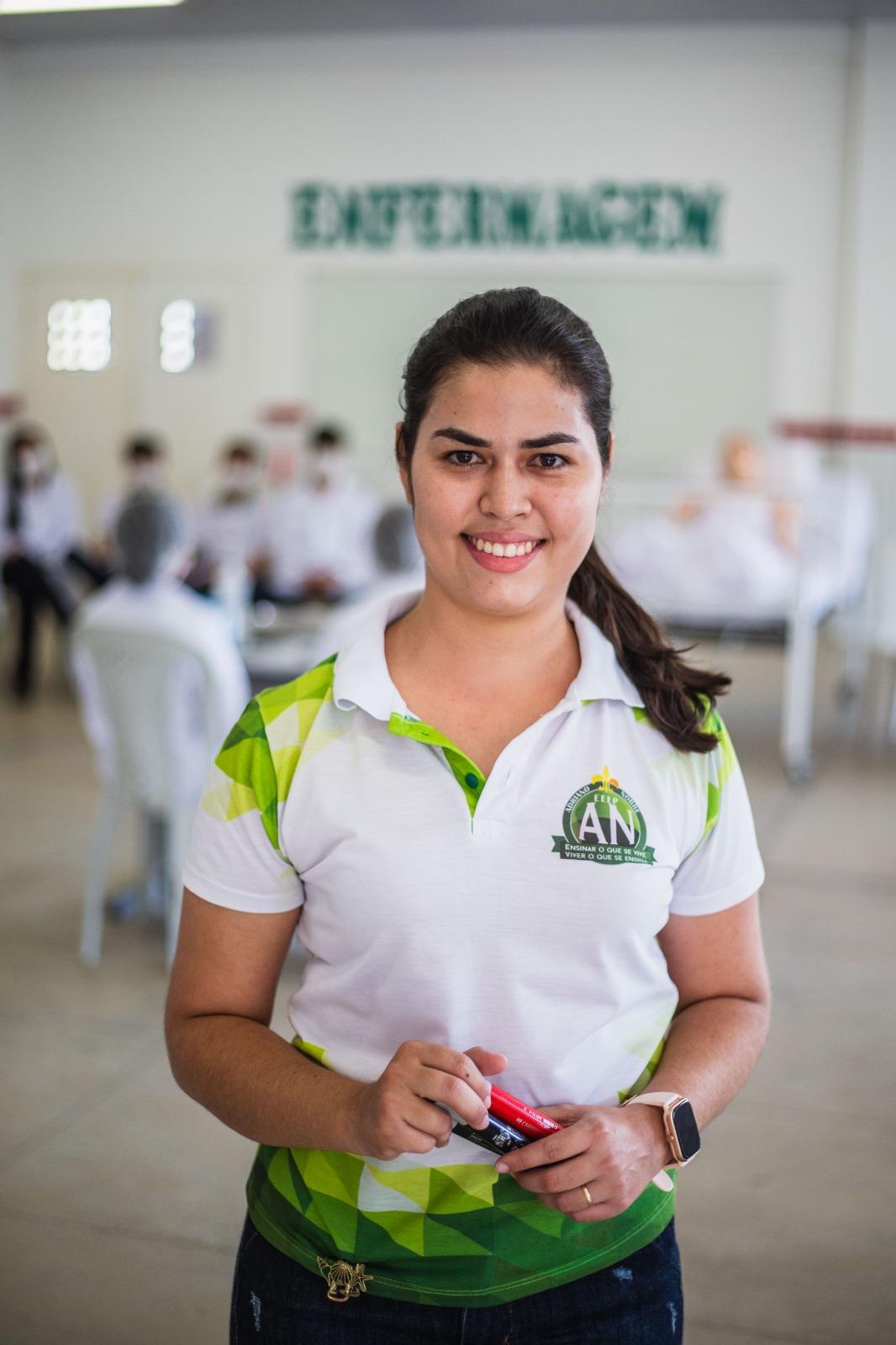 Professora de escola pública no Ceará