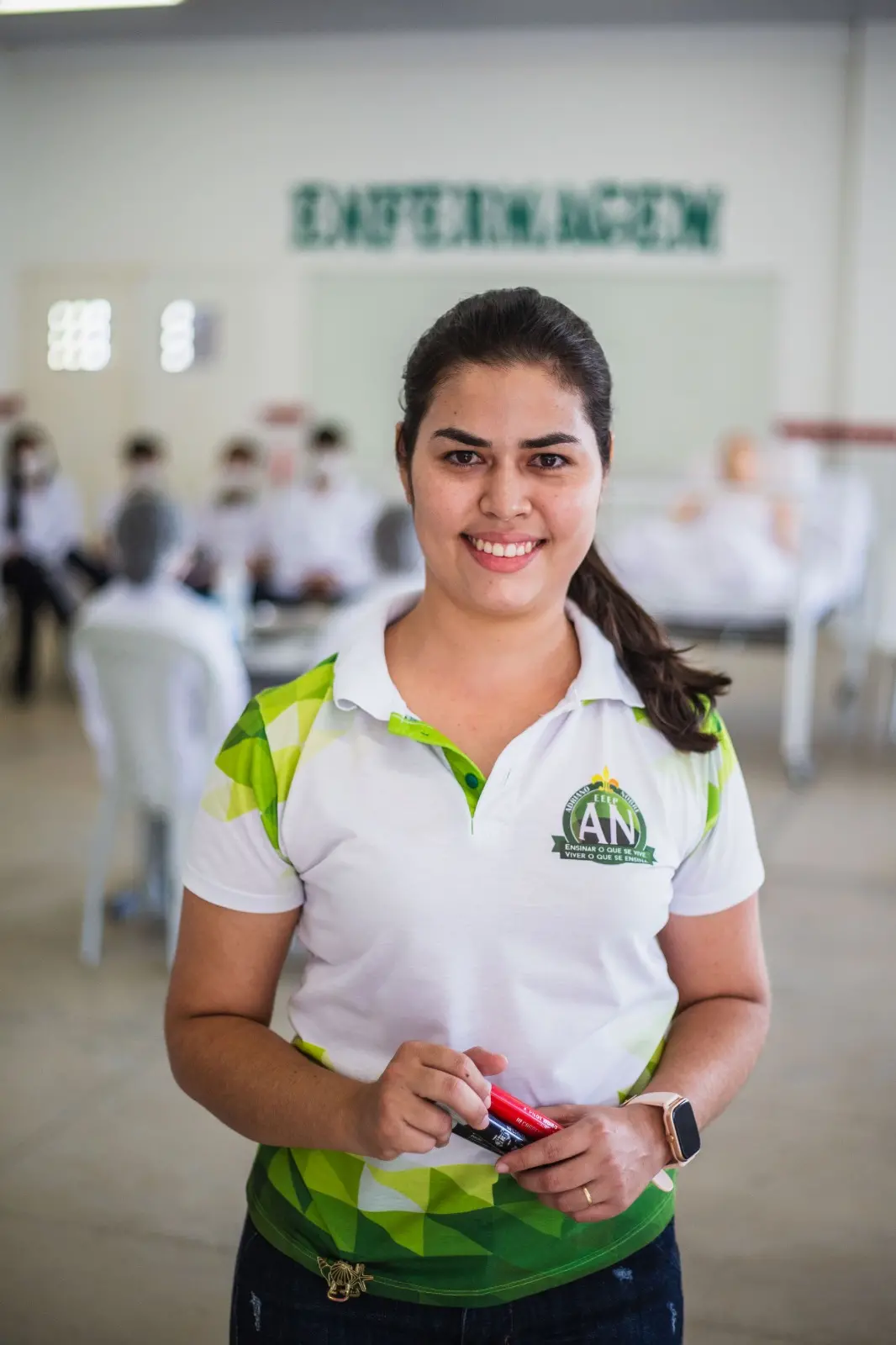 Professora de escola pública no Ceará