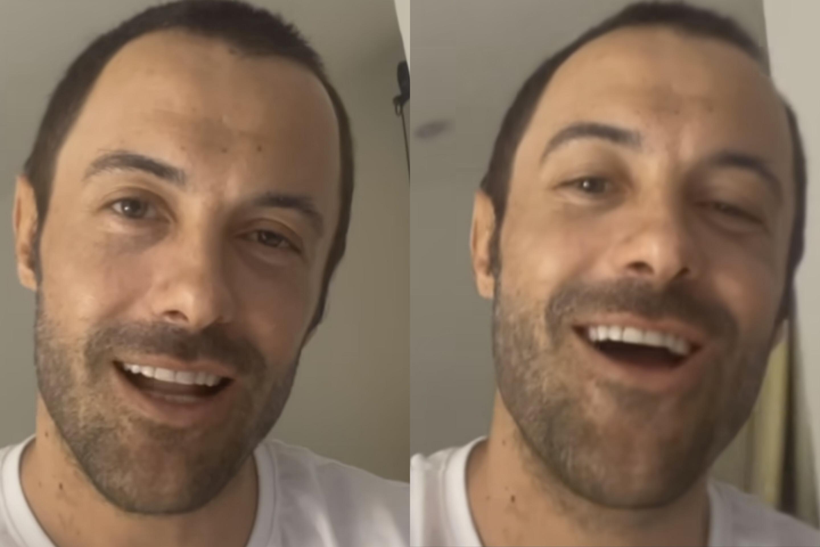 Ator publicou vídeo em rede social falando sobre o estado de saúde