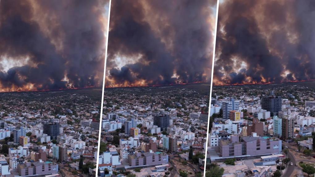 Incêndio florestal atinge Villa Carlos Paz, em Córdova, e outras cidades da Argentina