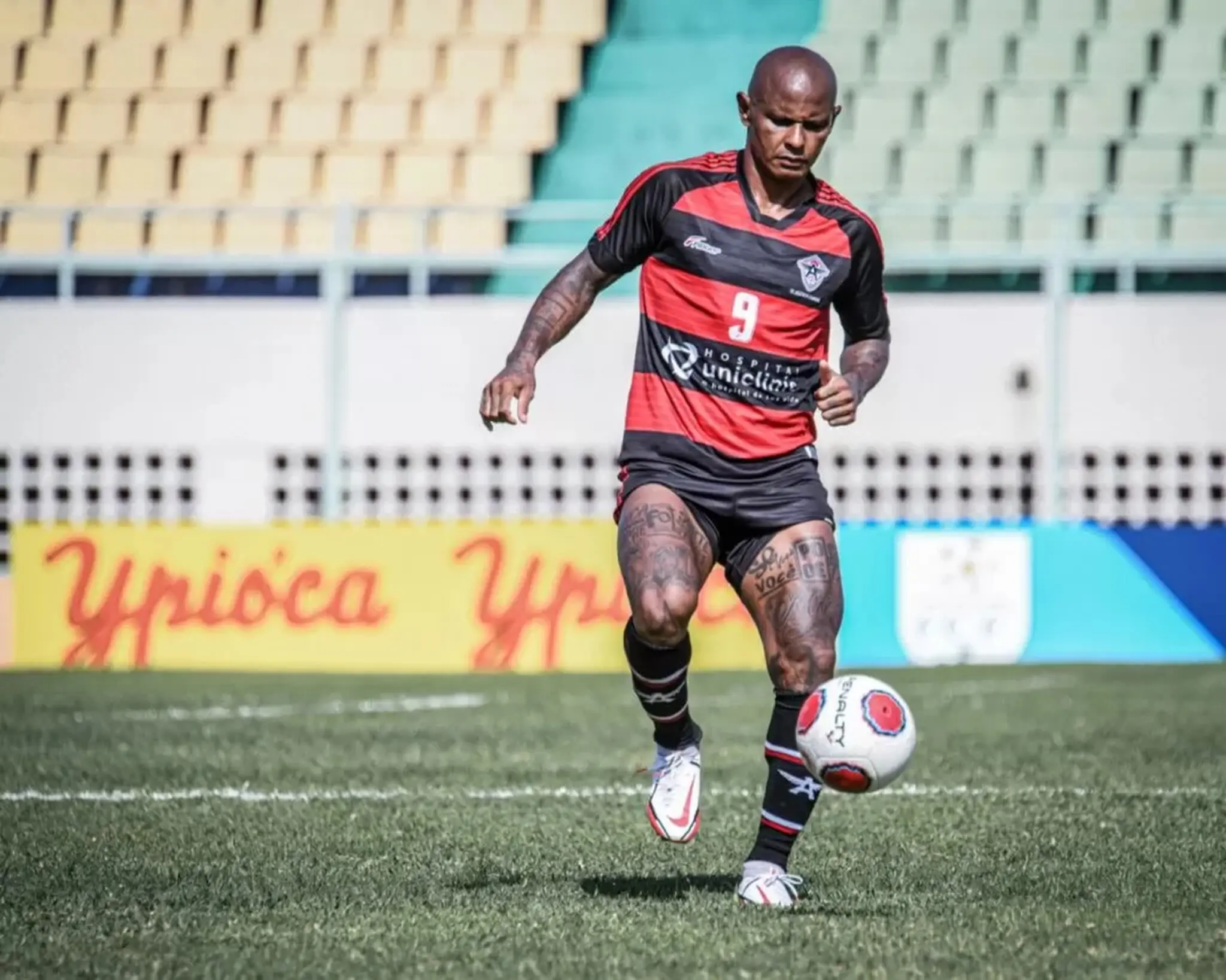 Jogado do Atlético Cearense em campo