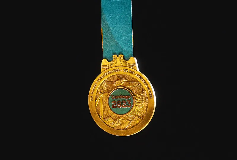 Medalha de ouro dos Jogos Pan-Americanos de Santiago 2023.