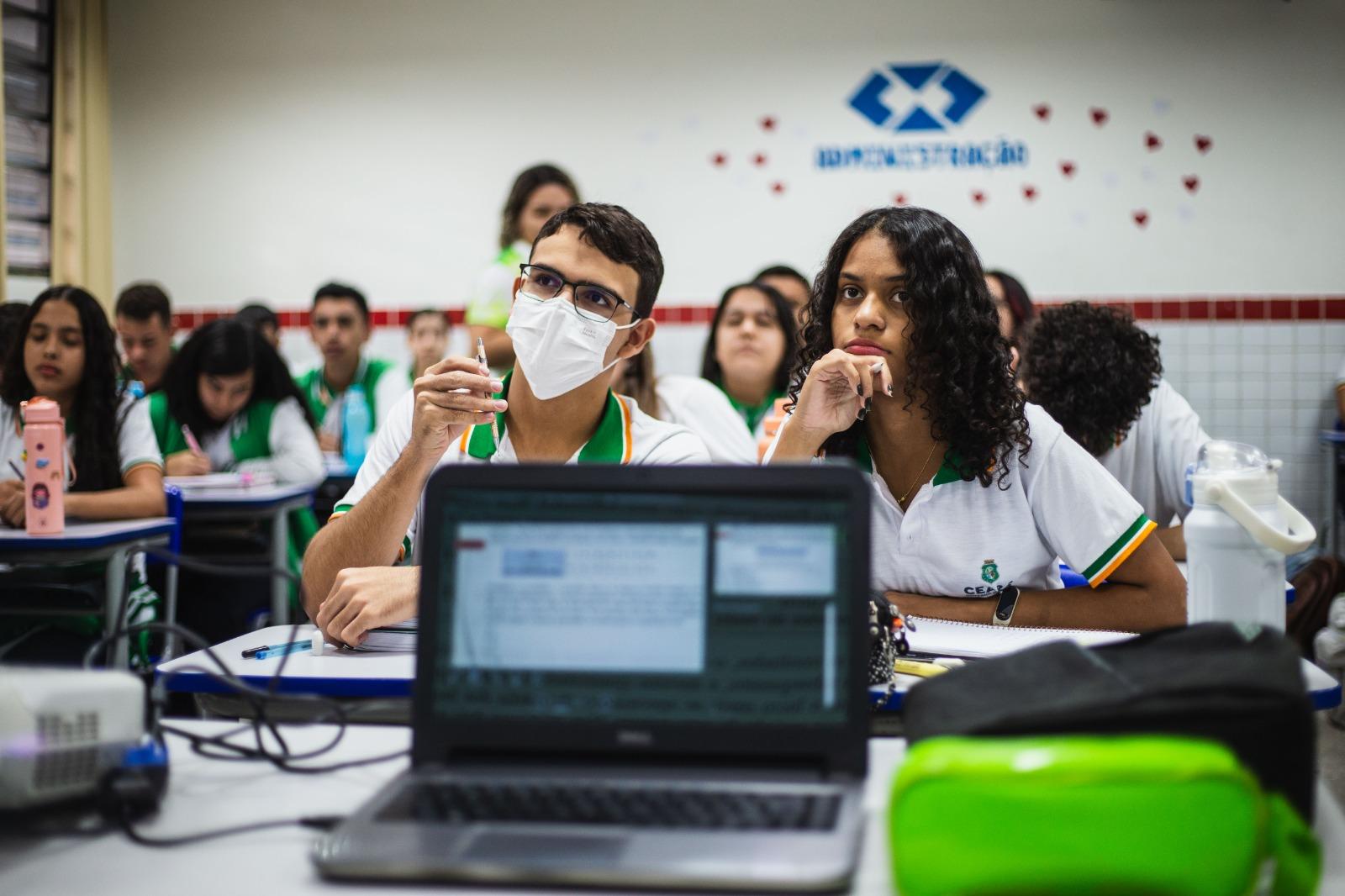 sala de aula em escola pública do ceará