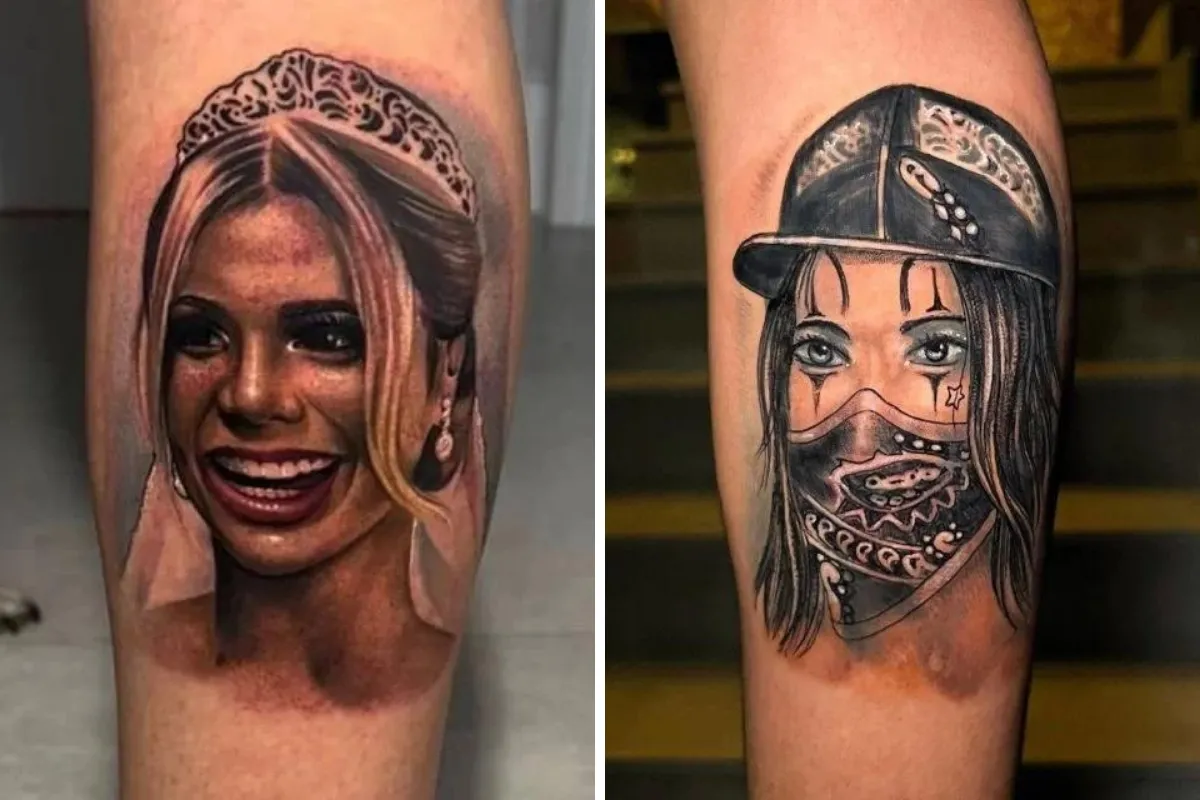 Nova tatuagem de MC Guimê