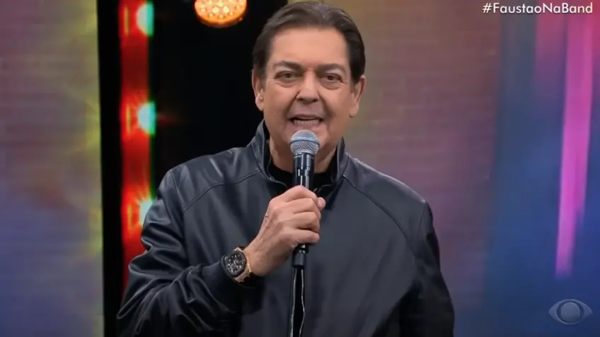Faustão em programa na Band