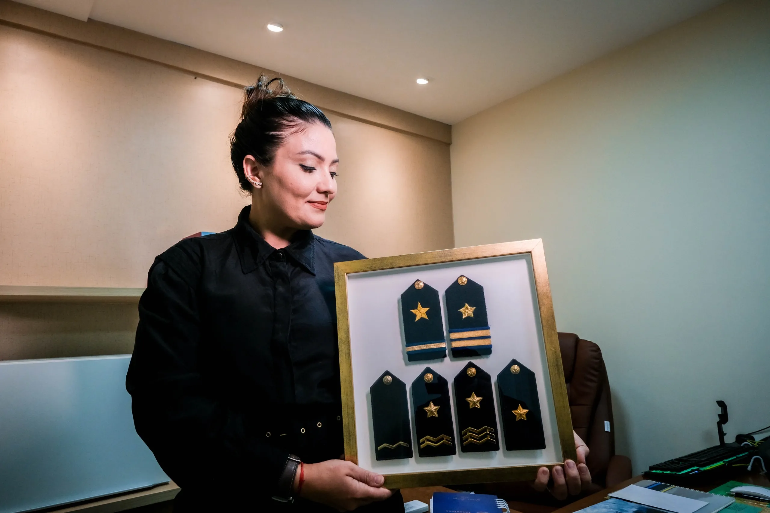 Janna Braga atuou como primeiro oficial náutica por três anos em empresa transportadora