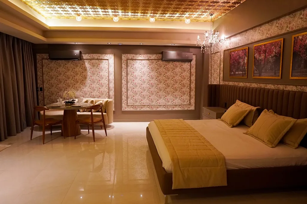 Uma das suítes do Lux Resort