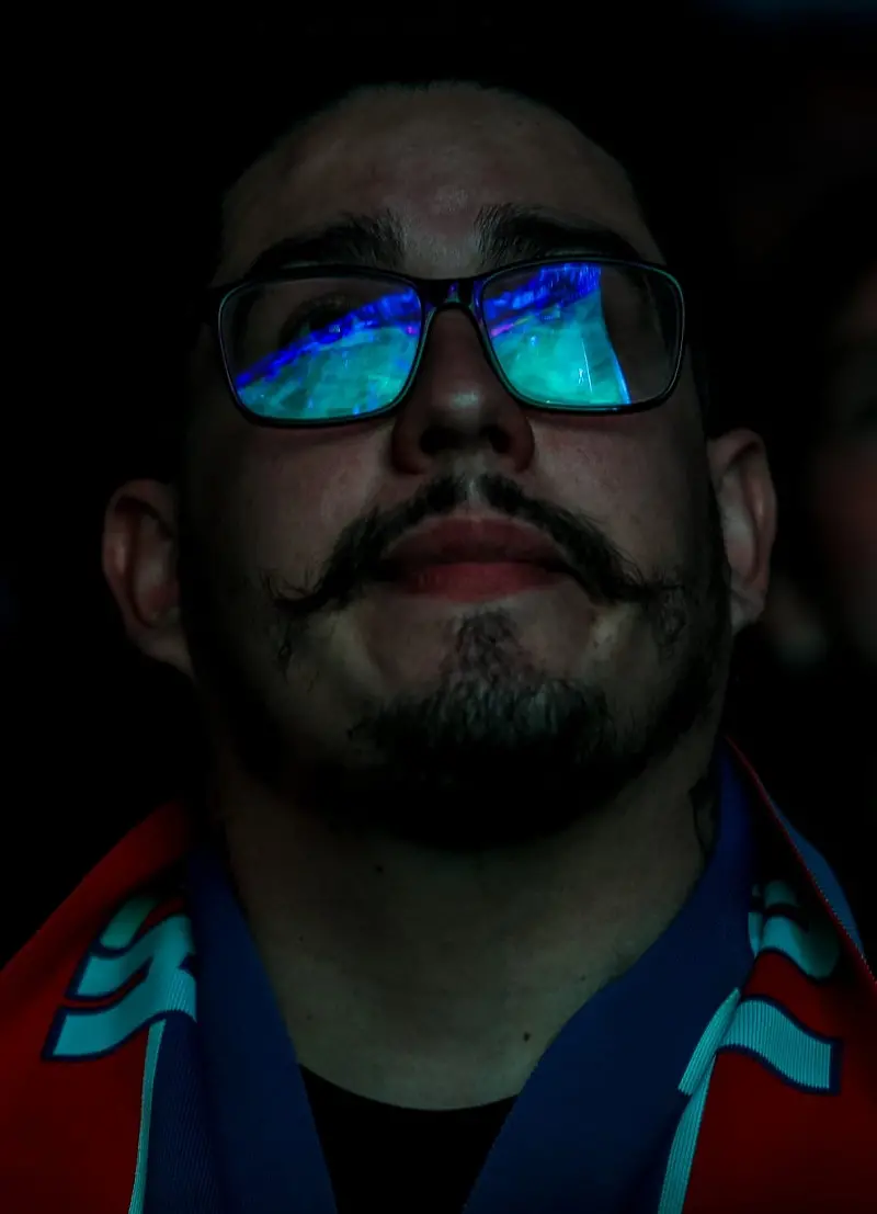 Imagem mostra torcedor