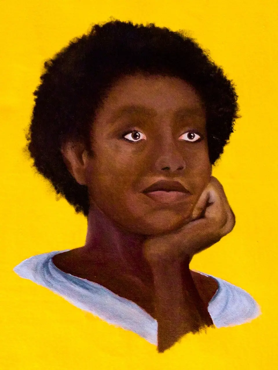 Pintura a óleo da imagem que seria Maria Caboré