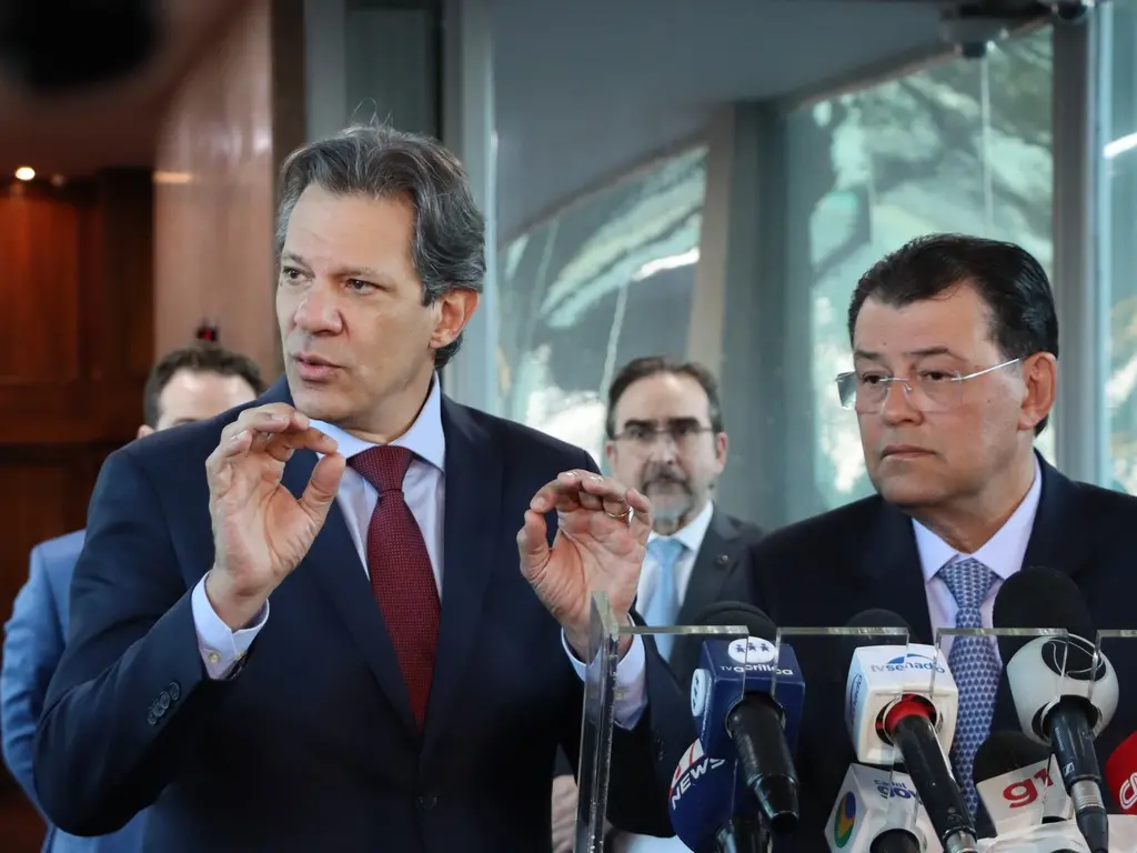 Fernando Haddad e Eduardo Braga