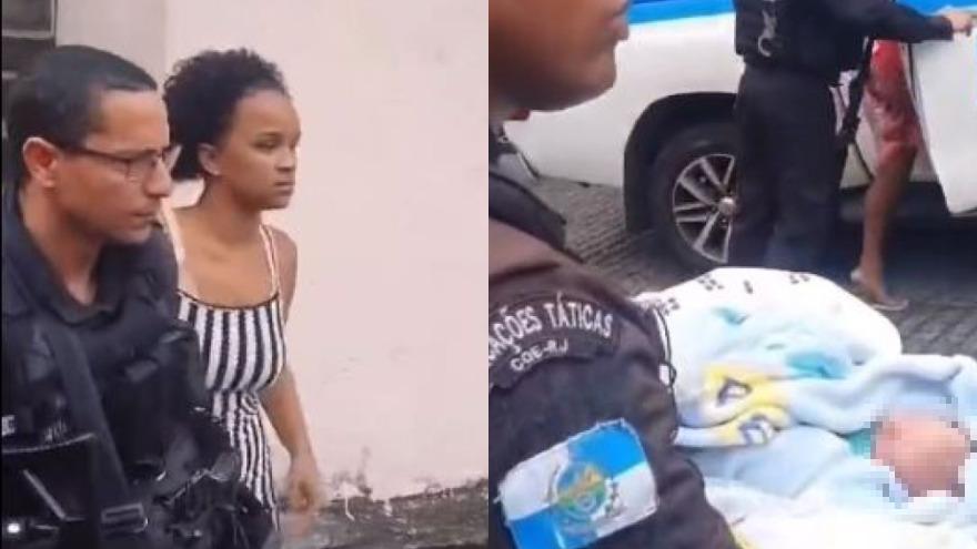 Cauane Malaquias da Costa, de 19, presa por raptar um recém-nascido