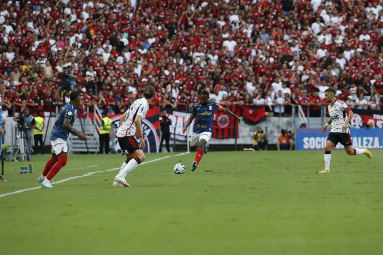 O Fortaleza perdeu para o Flamengo na Arena Castelão pela Série A de 2023