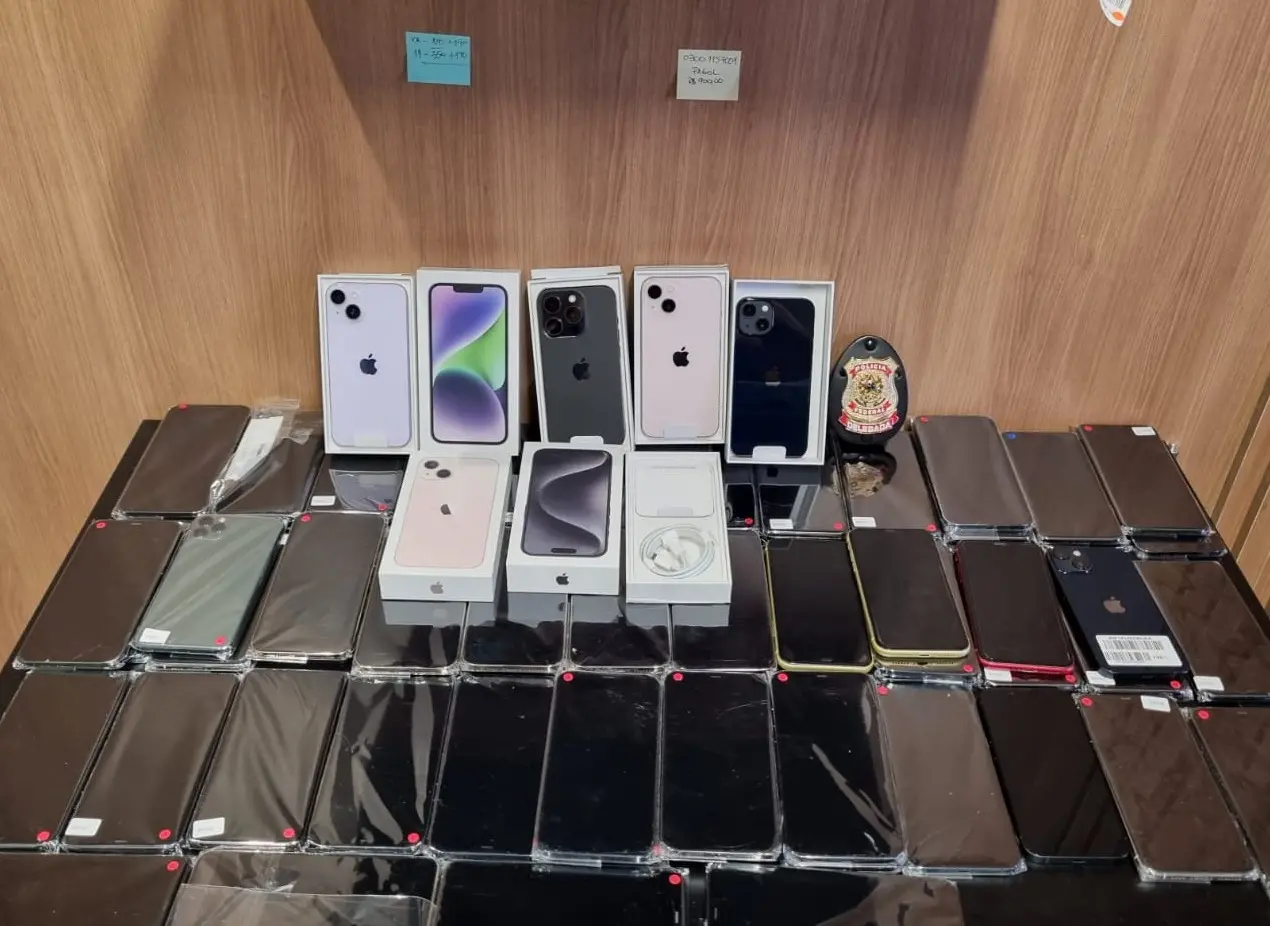 Produtos apreendidos pela PF na operação