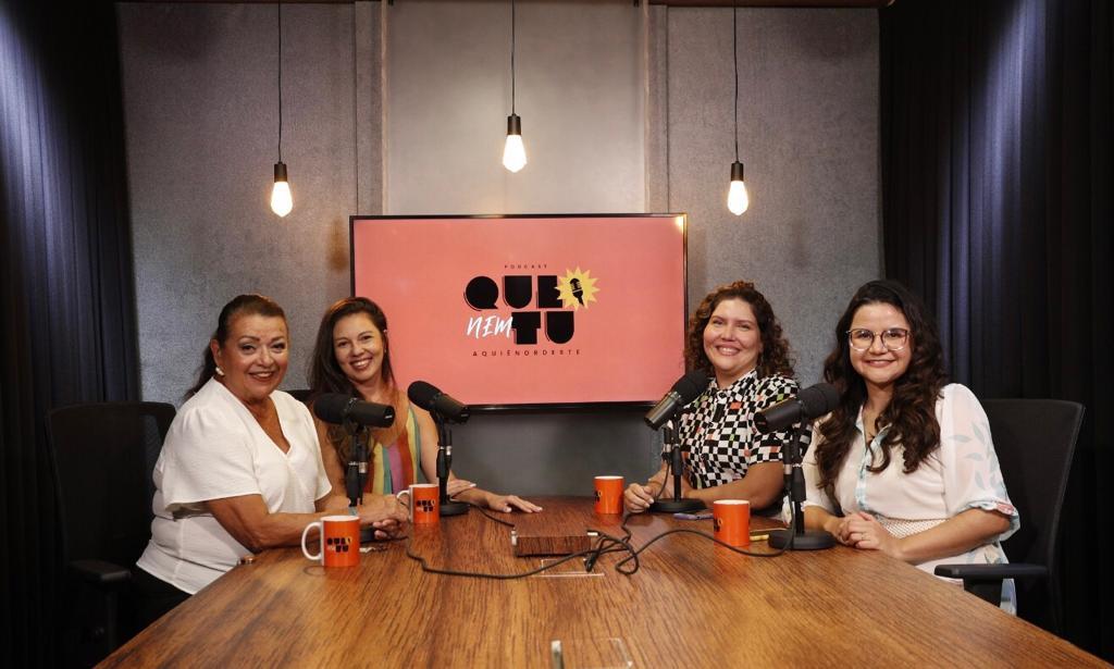 As jornalistas Inês Aparecida e  Hébely Rebouças, do podcast As Cunhãs, foram entrevistadas por Karine Zaranza e Jéssica Welma