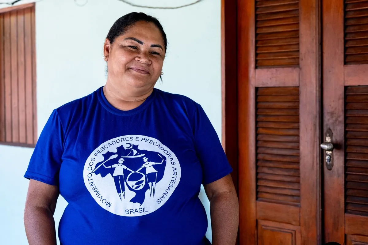 Aldenia Lourenço Miranda, presidente da Associação dos Pescadores e Marisqueiras da Reserva Extrativista do Batoque