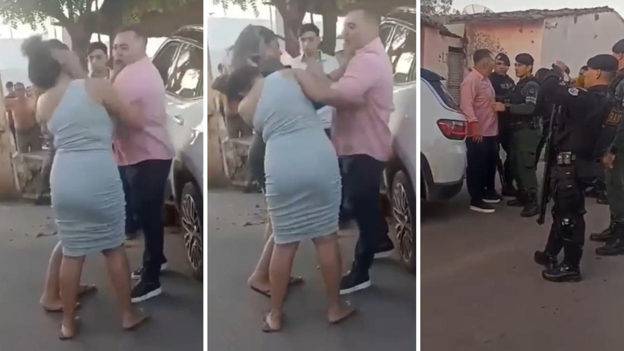 Imagens de celular mostram momento em que delegado agride mulher, após acidente de trânsito